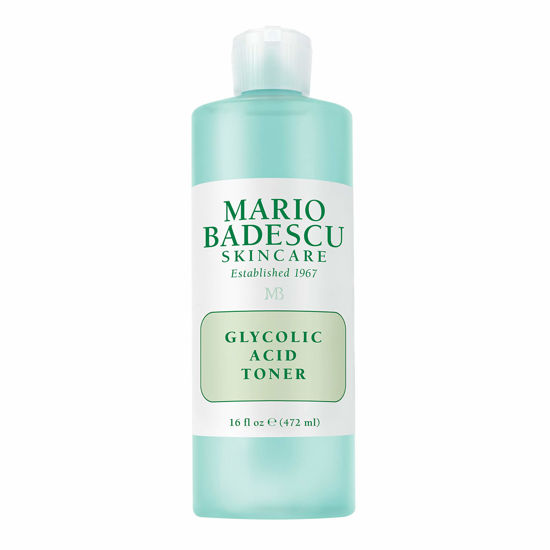 Picture of Mario Badescu Glycolic Acid Toner for Dry and Combination Skin, Alcohol-Free Facial Toner for Aging Skin, Formulated with Exfoliating Glycolic Acid & Antioxidant Grapefruit Extract, 16 Fl Oz