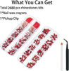 Picture of 2680 Pcs 3D Red Nail Rhinestones, 120Pcs Big Red Glass Crystal Nail Gems Stones Charms Stones with Bling Diamond Flatback Round Beads, Clear Charm Jewelry for DIY Face Craft Decoration