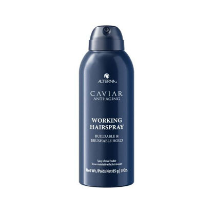 Picture of CAVIAR Anti-Aging Working Hairspray Travel Size 3 Fl Oz | Buildable, Brushable Hold | Helps Control Frizz & Adds Shine | Sulfate Free