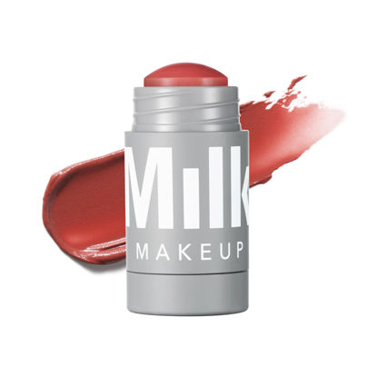 Picture of Milk Makeup Lip + Cheek, Quirk (Spiced Rose) - 0.21 fl oz - Cream Blush & Lip Color - Buildable & Blendable - 1,000+ Swipes Per Stick - Non-Comedogenic - Vegan, Cruelty Free