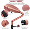 Picture of TEPENAR Bonnet Hair Dryer Attachment: Upgraded Extra Large Adjustable Hair Dryer Cap - Easy to Use for Natural Curly Textured Hair Care Styling Fast Drying - Rose Gold