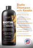 Picture of SOULSPA PURE Biotin Shampoo with Keratin - Advanced Anti-Thinning, Hair Growth & Repair Formula - Soothes Scalp, with Tea Tree Oil & DHT Blockers - Strong, Healthy Hair for Men & Women - 16 fl oz