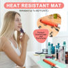 Picture of Suafrnut Plus Size Silicone Heat Resistant Mat, Portable Travel Hot Tools Pad Cover for Curling Iron, Flat Iron, Hair Straightener and Other Hair Styling Tools(12.0" x 9.0")