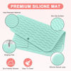 Picture of Suafrnut Plus Size Silicone Heat Resistant Mat, Portable Travel Hot Tools Pad Cover for Curling Iron, Flat Iron, Hair Straightener and Other Hair Styling Tools(12.0" x 9.0")