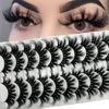 Picture of 20MM 3D Mink Lashes Fluffy, Long Wispy Cat Eye 25 MM Lashes Pack Wholesale Dramatic Fluffy Mink Eyelashes Natural Look