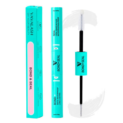 Picture of VAVALASH Bond and Seal Lash Clusters Glue 2 in 1 Long Lasting Clear Cluster Lash Glue for Eyelash Extensions Waterproof Adhesive and Sealant 48-72 Hours DIY Lash Extension Glue