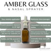 Picture of ADVANCED ASCENT Amber Glass 1 oz Nasal Sprayer! EMPTY, Refillable, Travel Sized, Quality Glass for Saline Applications! (2 Pack)