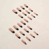 Picture of Foccna Black Press on Nails Artificail Extra Long, Coffin Fake Nails with LOVE Acrylic Full Cover Long Fake Nails with Design Nail Tips for Women&Girls,24PCS