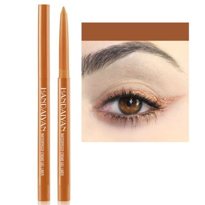 Picture of ONarisae eyeliner pencil retractable eyeliner creamy pigmented smudge proof eye liner pen Shimmer Brown