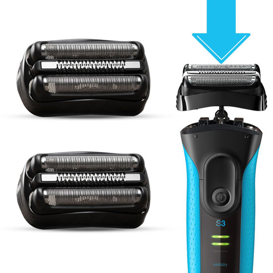 Picture of 21B S3 Electric Replacement Shaver Head Accessories for Series3 Shaving Razor Head, Suitable for Braun S3 3040s 3000s 3050cc 3010s 3070cc 3080s 3090s 310s 3020s 330s 370cc-4 380s-4, 3090cc Etc.