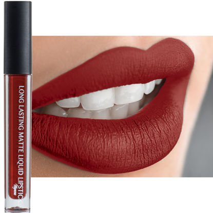 Picture of Mynena Long-Lasting Matte Liquid Lipstick | Intense Color, Smudge-Proof & Waterproof | Comfortable, Hydrating Shea Butter | Vegan & Cruelty-Free | Sienna