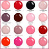 Picture of PHOENIXY Gel Nail Polish Kit with U V Light, 40 Pcs Pink Red Black Gel Nail Polish Set with 48W Nail Lamp Gel Nail Kit Gifts for Women