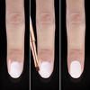 Picture of JASSINS Nail Art Clean Up Brushes, 3 Pcs Flat/Oval/Fine Angled Gel Nail Brushes,For Nail Art Design Painting DIY and Cleaning Polish Mistake on the Cuticles (Gold)