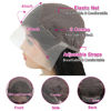 Picture of Straight Lace Front Wigs Human Hair 13x4 HD Transparent Lace Front Human Hair Wigs for Black Women Glueless Brazilian Virgin Hair Lace Frontal Wig 180% Density Pre Plucked with Baby Hair Hairline