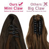 Picture of OMGREAT 24 Inch Curly Ponytail Extensions Claw Clip in Ponytail Fluffy Synthetic Natural Soft Wave Pony Tails Extensions Wrap Around Ponytail Hair Pieces for Women ( Dark Brown Mix Light Auburn )