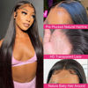 Picture of NKTU Lace Front Wigs Human Hair 13x4 Straight HD Transparent Lace Frontal Wigs for Women Human Hair Glueless Pre Plucked with Baby Hair 200 Density (28 Inch, Straight Wigs)