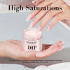 Picture of AZUREBEAUTY Dip Powder - Nude Pink Color 2Oz/56g, Sheer Salmon Pink Rose Soft Peach Pink Dipping Powder Crystal Natural Nail Art Starter Manicure Salon DIY Home for Starter Gift