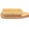 Picture of GranNaturals Soft Finishing Boar Bristle Slick Back Hair Brush for Smoothing & Polishing a Sleek Ponytail Bun w/a Wide Wooden Rat Tail End for Parting & Sectioning - Teasing & Backcombing Hairbrush