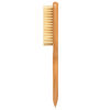 Picture of GranNaturals Soft Finishing Boar Bristle Slick Back Hair Brush for Smoothing & Polishing a Sleek Ponytail Bun w/a Wide Wooden Rat Tail End for Parting & Sectioning - Teasing & Backcombing Hairbrush