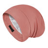 Picture of Fittia Satin Hair Bonnet for Sleeping, Silky No Frizzy for Curls Care, Adjustable Strap for Non-Slip, Dreadlocks Cap for Women&Men Brown Red