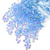 Picture of qiipii 4700PCS 3mm Blue AB Resin Rhinestones Bulk Light Blue Flatback Jelly Resin Stones Pack SS10 Non-Hotfix Diamonds Crystals Gems for Nails Face Eyes Makeup Body Tumblers DIY Crafts Decor Shoes