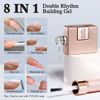 Picture of Double Rhythm Clear Gel Nail Polish 15ml Nail Strengthener Builder in a Bottle Nail Extension Hard Gel Soak Off Long Lasting UV Gel (Clear 8 in 1-1)