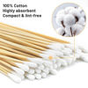 Picture of 200 Count Long Cotton Swabs, 6" Sturdy Cotton Swabs with Wooden Sticks