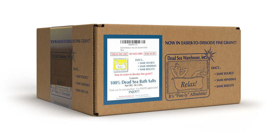 Picture of Dead Sea Warehouse - Amazing Minerals Dead Sea Bath Salts - 18.5 LBS - Highest Mineral Content - Moisturize & Soothe - Natural Muscle Tension Relief