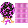 Picture of YOROSTAR Perm Rods Set for Natural Hair 40pcs Plastic Cold Wave Rods for Long Short Hair Rollers Large Hair Curling Rods for Women Purple