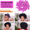 Picture of YOROSTAR Perm Rods Set for Natural Hair 40pcs Plastic Cold Wave Rods for Long Short Hair Rollers Large Hair Curling Rods for Women Purple
