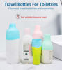Picture of FOROUME 10 Pack Travel Essentials Silicone Bottle Covers, Cruise Ship Essentials, Travel Accessories Luggage for Women Men, Elastic Sleeves for Leak Proofing, Fit Most Travel Size Bottles Toiletries