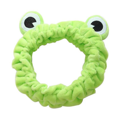 Picture of Jowmoy Green Frog Eye Elastic Headband - Versatile for Spa, Skincare, Makeup, Face Wash, Fun Gift for Women (1 Pack)
