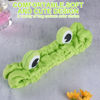 Picture of Jowmoy Green Frog Eye Elastic Headband - Versatile for Spa, Skincare, Makeup, Face Wash, Fun Gift for Women (1 Pack)