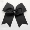 Picture of Hipcheer 20pcs 8" Large Black Cheer Bows for Girls, Hand-made Grosgrain Ribbon Hair Accessories for Teen Girls Softball Cheerleader Sports (Black)