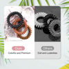 Picture of JessLab Spiral Hair Ties, 10 Pcs Traceless Phone Cord Hair Ties Spiral Bracelet Plastic Coil Hair Ties Ponytail Holders No-Damage Hair Accessory for Girls Women Ladies, Color Assorted, Set 37