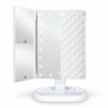 Picture of deweisn Trifold Lighted Vanity Makeup Mirror with 21 LEDs Lights,1x/2x/3x Magnification and Touch Screen Dimming,Two Power Supplies Makeup Mirror, Gift for Women