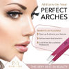 Picture of Majestic Bombay Fine Point + Slant Tweezers for Women and Men - Splinter Ticks, Facial, Brow and Ingrown Hair Removal-Sharp, Needle Nose, Surgical Tweezers Precision best tweezers for chin hair