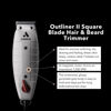 Picture of Andis 04685 Professional Outliner ll Square Blade Beard Trimmer - Blade Zero Gapper, Carbon Steel Blade - Grey