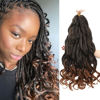 Picture of French Curly Braiding Hair 12 Inch 8 Packs - Pre Stretched Bouncy Braiding Hair- Loose Wavy Braiding Hair Synthetic Hair Extensions For Black Women (12 inch 8 packs 1B/30)