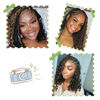 Picture of Crochet Box Braids- Boho Box Braids Crochet Braids Hair Bohomian Box Braid Crochet Hair Synthetic Braiding Hair Goddess Box Braids Crochet Hair for Black Women (10(8Packs), 1B/27)