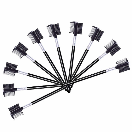 Picture of Eyelash Comb and Eyebrow brush, Eyelash Brush Comb Set (10PCS)