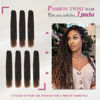 Picture of Dansama Passion Twist Hair Water Wave Braiding Hair for Butterfly Style Crochet Braids Bohemian Hair Extensions (24inch (Pack of 7), T1B/30)