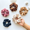 Picture of SILVR BEAR Luxury Satin Scrunchies, Satin Hair Ties for Thick & Curly Hair, Brown Scrunchies for Women and Girls, Softer than Silk Hair Ties (Earthy Shades)