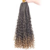 Picture of Beverlee 18 Inch Boho Box Braids 8 Packs Goddess Box Braids Bohemian Box Braids Crochet Hair Crochet Box Braids with Curly Ends Pre-looped Synthetic Crochet Hair for Black Women