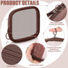 Picture of Weewooday 4 Pcs Mesh Makeup Bag Mesh Cosmetic Bag Travel Toiletry Bag Pouch with Zipper Mini Portable Makeup Cosmetic Travel Toiletry Purse Bag for Daily Accessories (Brown,Small)
