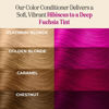 Picture of INH Semi Permanent Hair Color | Color Depositing Conditioner | Pink Hair Dye | No Bleach No Peroxide Temporary Fuchsia Crystal Tint for Women, Men | Vegan, Ammonia Free, Sulfate Free, Ready to Use 6oz