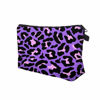 Picture of Cute Travel Makeup Bag Cosmetic Bag Small Pouch Gift for Women (Cheetah Print Purple)
