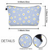 Picture of Cute Travel Makeup Bag Cosmetic Bag Small Pouch Gift for Women (Daisy 1)