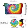 Picture of Cute Travel Makeup Bag Cosmetic Bag Small Pouch Gift for Women (Tie Dyed 1)