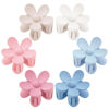 Picture of Flower Hair Clips 6 PCS Flower Claw Clips Daisy Clips for Women Matte Large Claw Clips Strong Hold Jaw Clamps Hair Accessories for Thick Hair 6 Colors